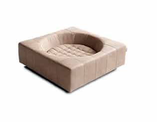 Genuine leather dog bed best sale