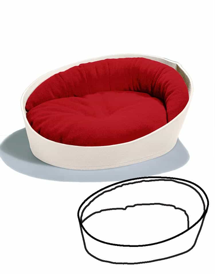 Replacement cover for ARENA felt pet bed