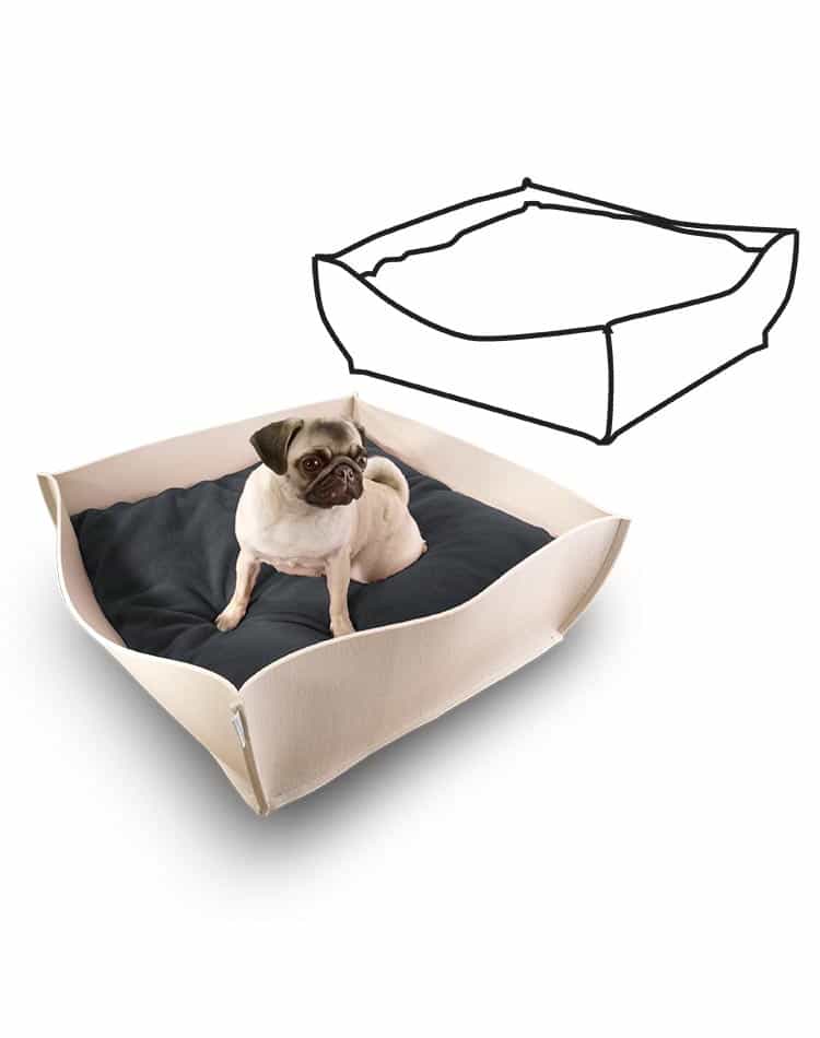 Replacement cover for pet interior design bed BOWL