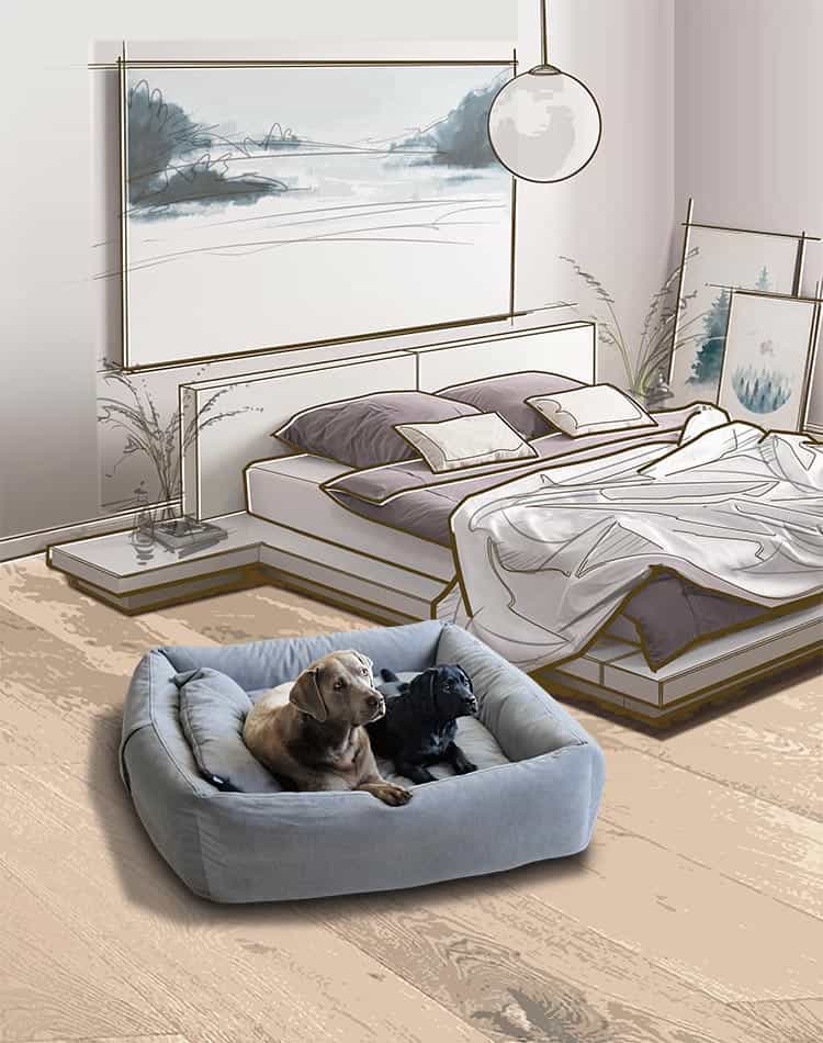 MaxBed-Pillow Cuccia Ortopedica Per Cani – Proprietà Terapeutiche, Ipoallergenica, Impermeabile, Adatta Fino A 65 Kg, Interno/Esterno