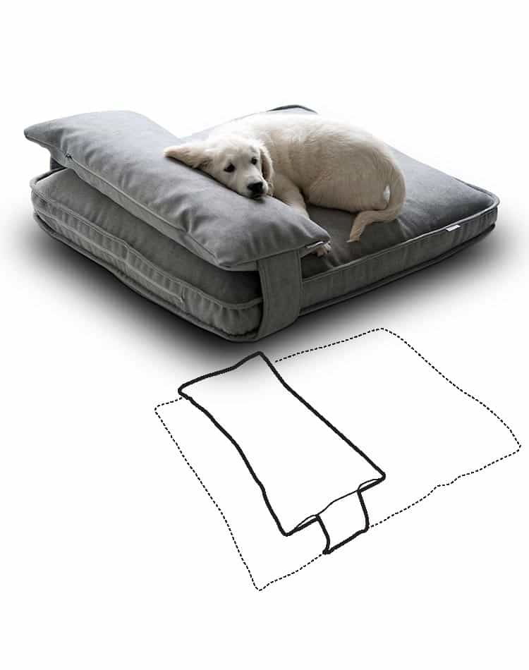 Federa di ricambio per cuscino testa per cani