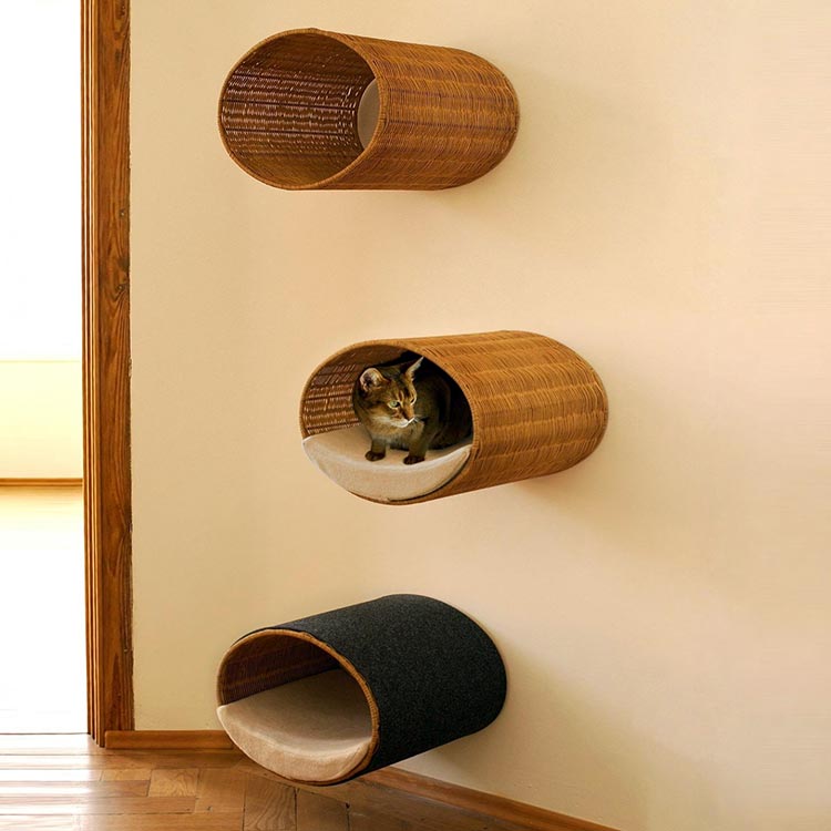 Albero per gatti RONDO Wall Rattan