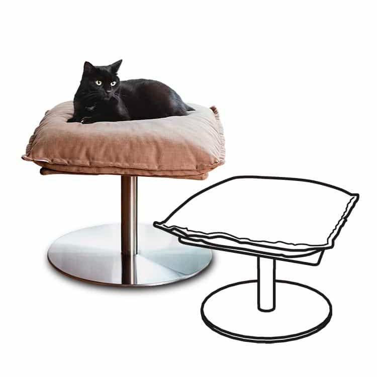 Replacement cover for exclusive cat bed POET