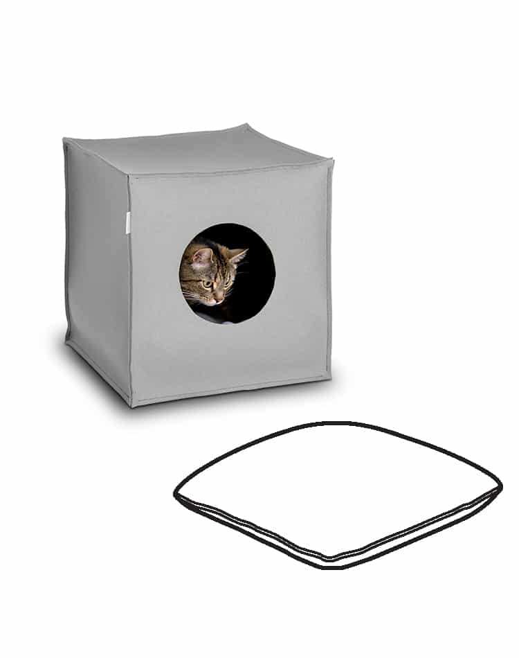 Federa di ricambio MOOD cuccia gatto feltro