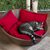 Cat bed leather MILA