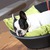 Mila Hundebett Kunstleder hoher Rand