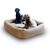 BOOX: Hundebett Leder orthopädisch