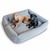 Boox Velours: orthopädisches Hundebett XXL