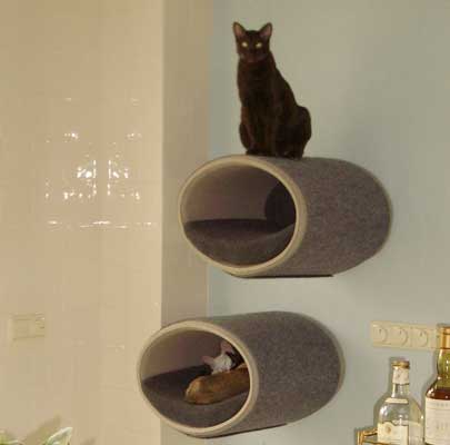 Katzen Kletterwand RONDO Wall Filz
