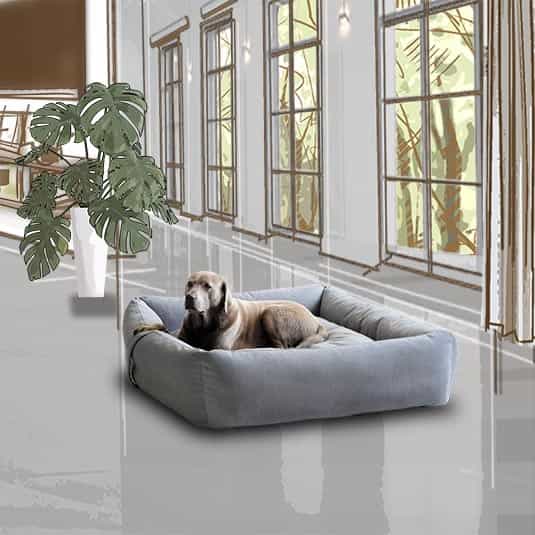 Calming dog bed washable BOOX in farbic