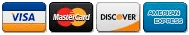 Visa, MasterCard, Discover, American Express