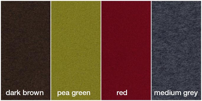 Brushed-Fleece color picker, green, cream, caramel, brown, graphite, red, violet, blue, grey