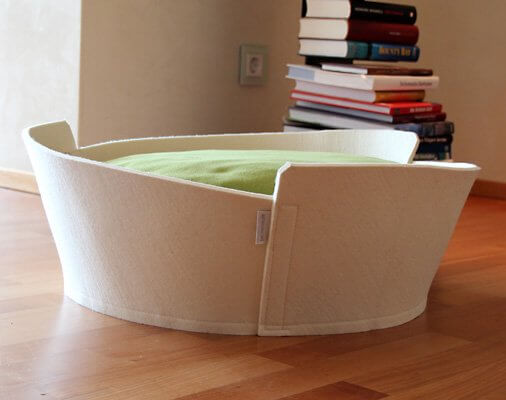 cat bed,felt,cat basket, high-end cat bed,cat bed out of felt,modern cat bed